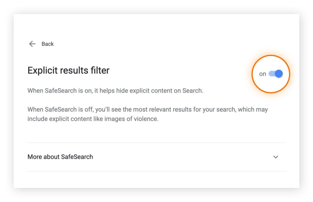 آموزش استفاده از Google SafeSearch برای مرورگر