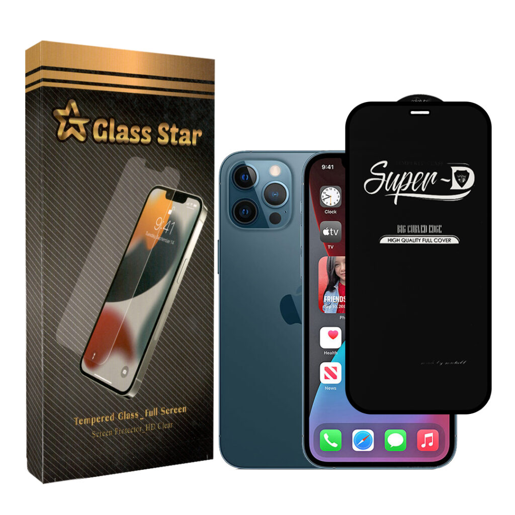 محافظ صفحه نمایش گلس استار مدل STAR-SUPER-D مناسب برای گوشی موبایل اپل iPhone 12 Pro