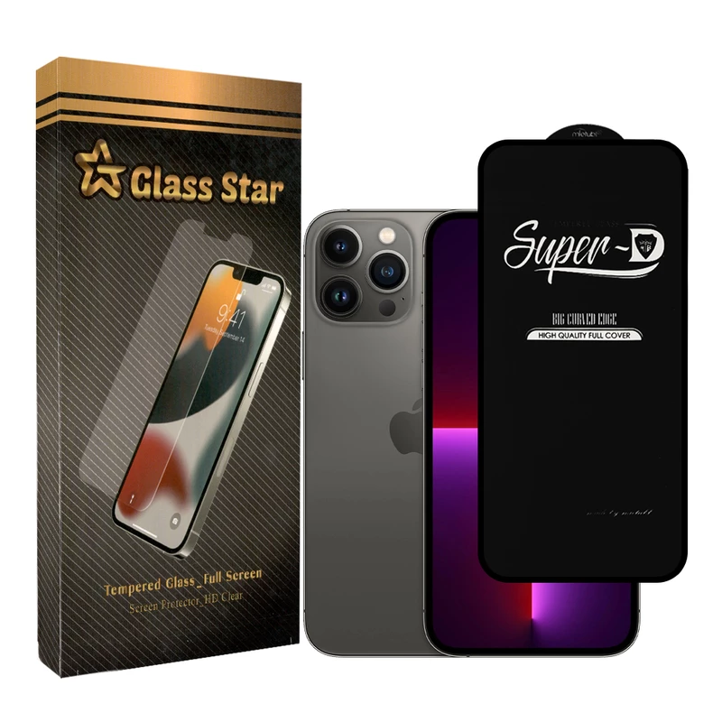 محافظ صفحه نمایش گلس استار مدل STAR-SUPER-D مناسب برای گوشی موبایل اپل iPhone 13 / 13 Pro